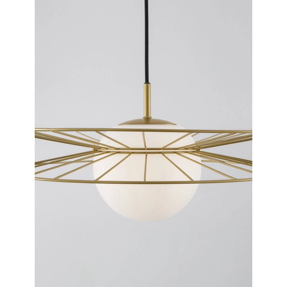 Gouden hanglamp Ellery Ø 45cm Lyora 5212017435286
