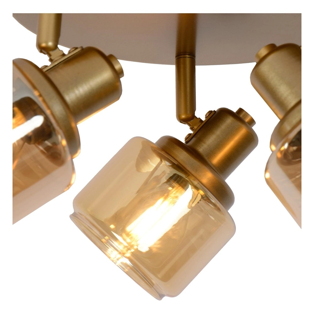 Plafondlamp Bjorn 3-lichts goud Lucide 5411212771261