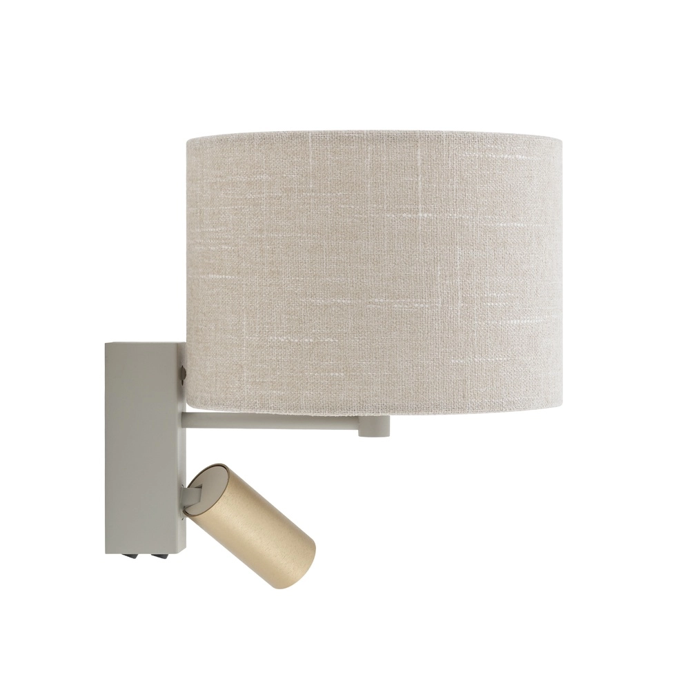Crème wandlamp Santana met schemerlampkap Lyora 5903139116541