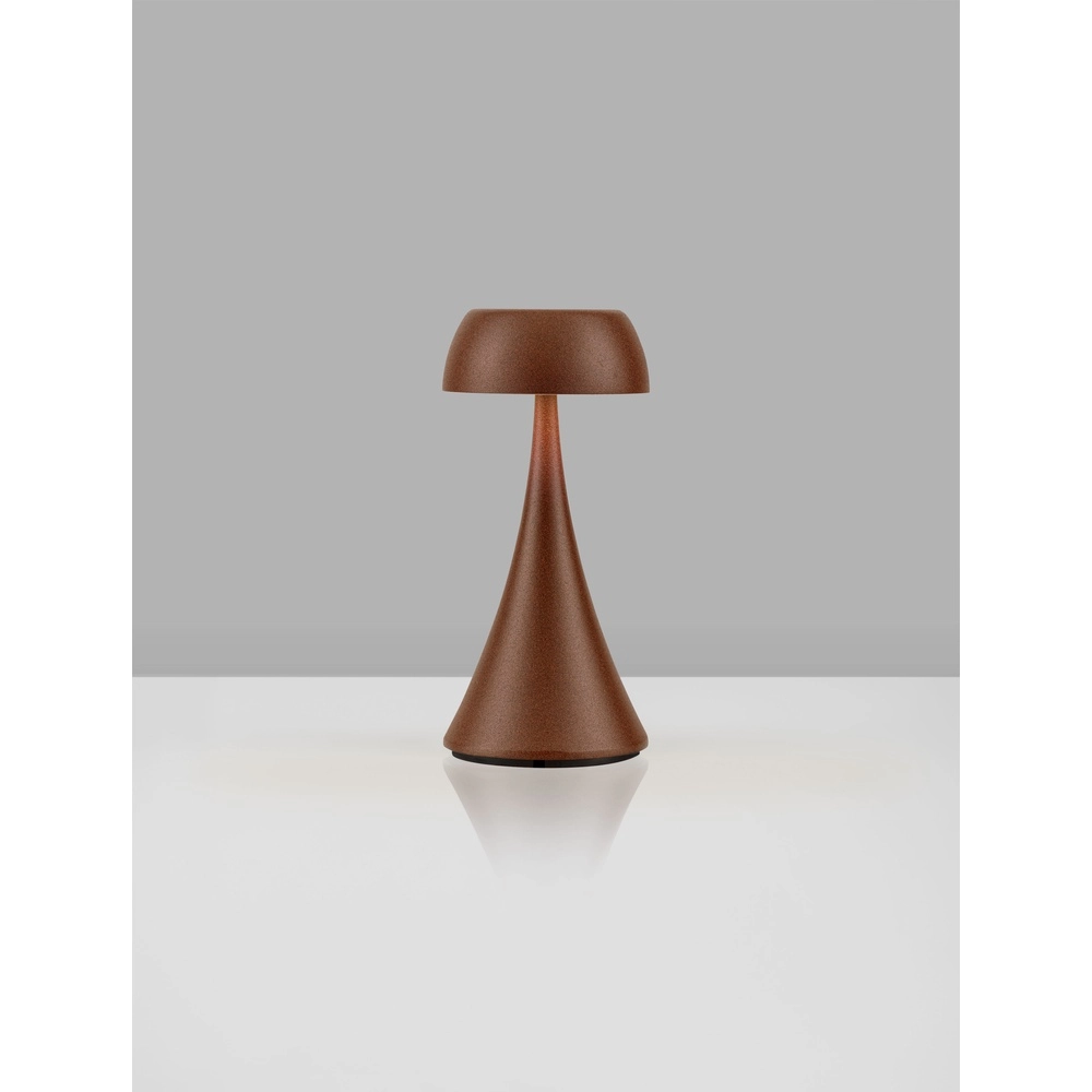 Tafellamp Ycro roestbruin oplaadbaar met USB Lyora 5212017476999