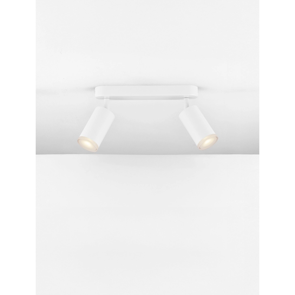Opbouwspot Mao 2-lichts wit Lyora 5212017475282