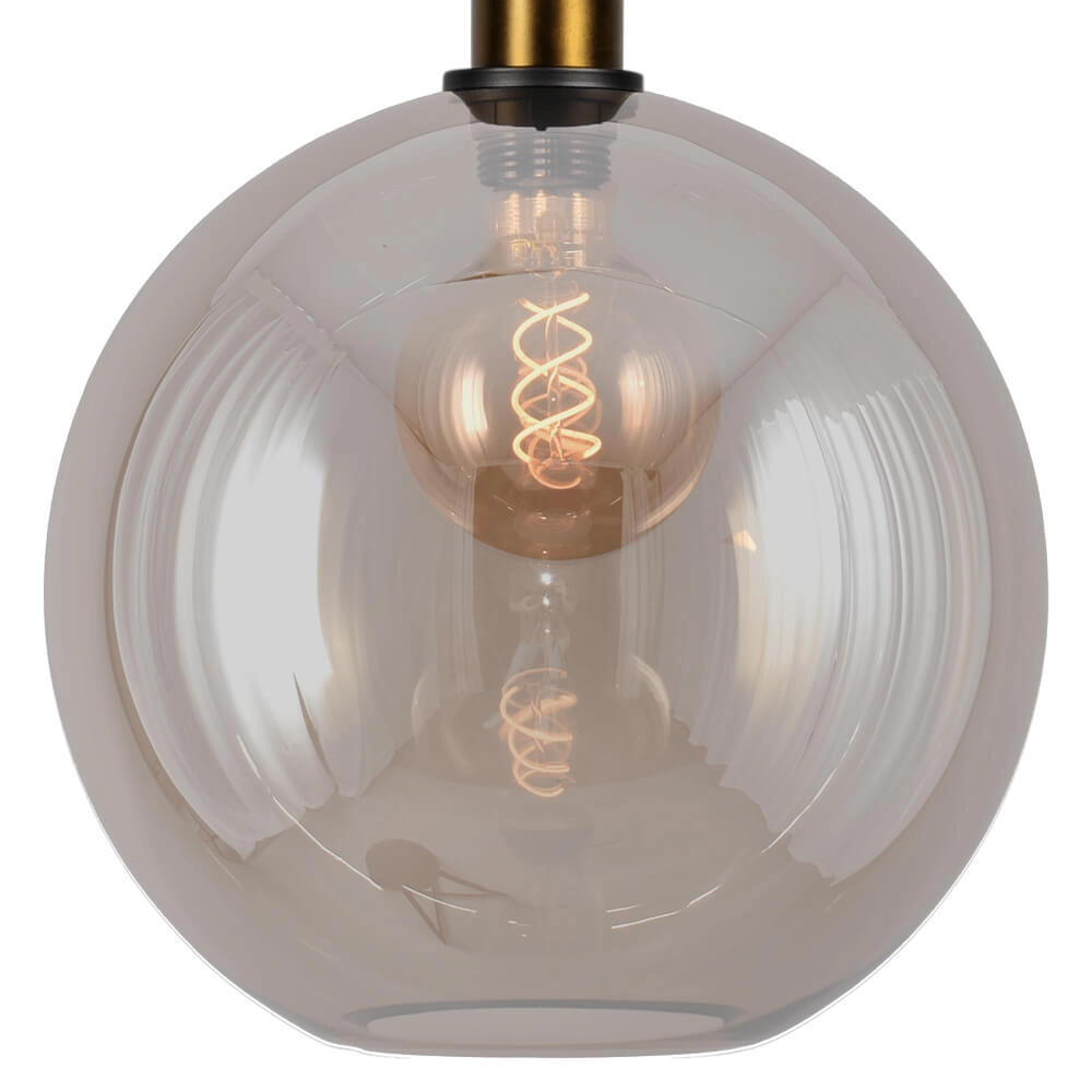 Hanglamp Ø 30cm Bella 2 Antiek messing met goud glas Masterlight 8718121334066