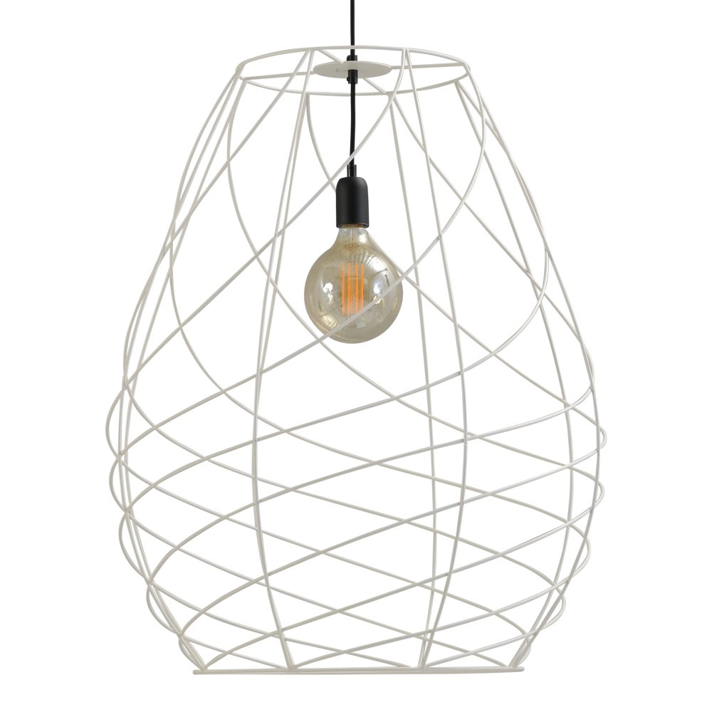 Draadlamp Cesto 62 wit met zwart Draadlamp Cesto 62 wit met zwart