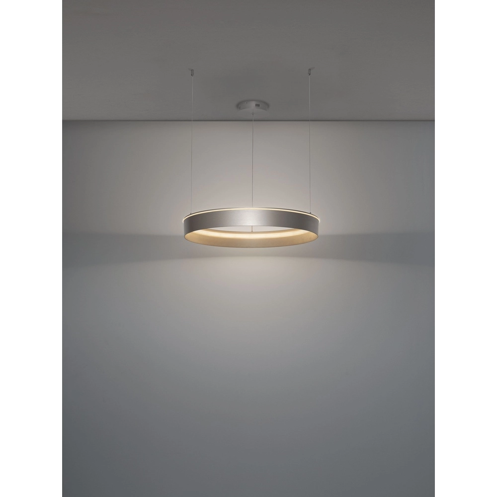 Moderne hanglamp Olivia nikkel Ø 78cm Lyora 5212017494221