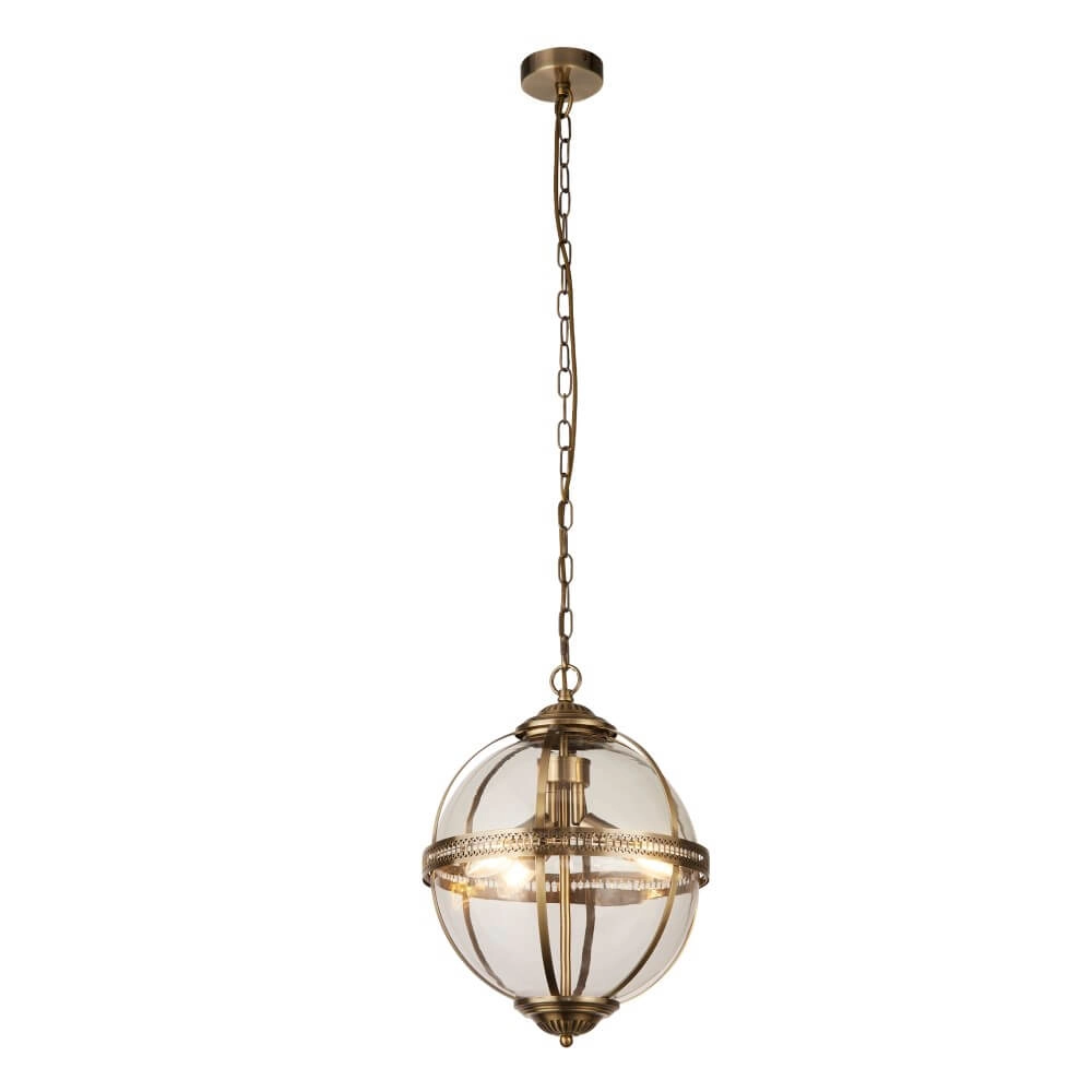 Klassieke hanglamp Coronet goud Searchlight 5053423243054