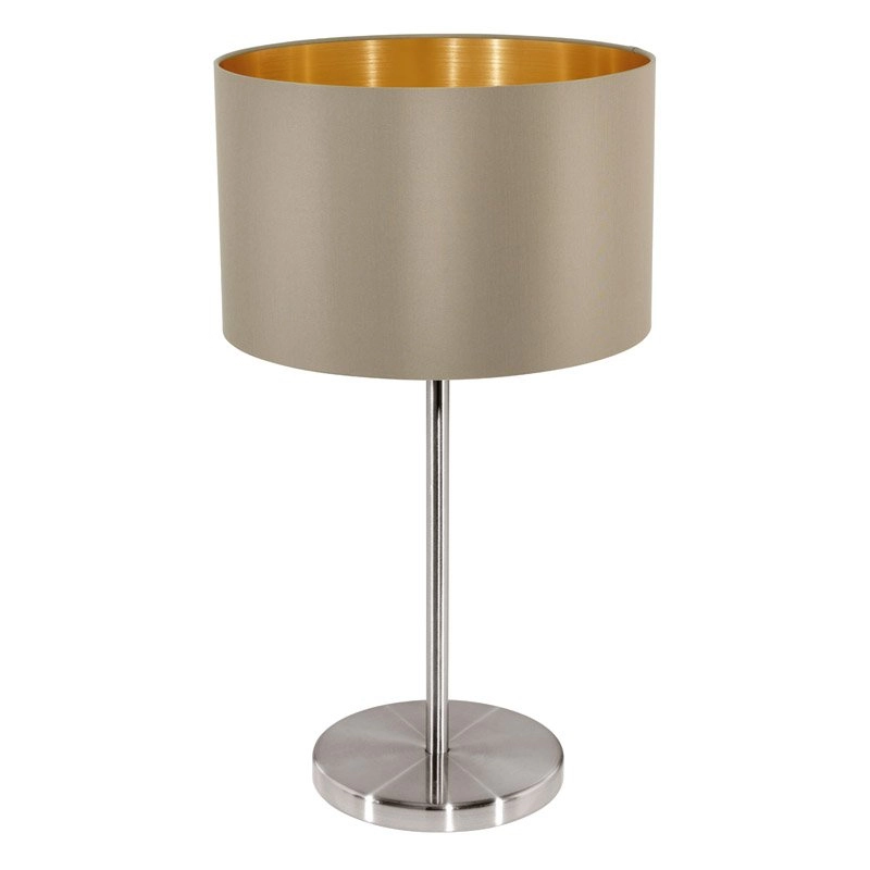Landelijke tafellamp Maserlo Beige/Goud Landelijke tafellamp Maserlo Beige/Goud