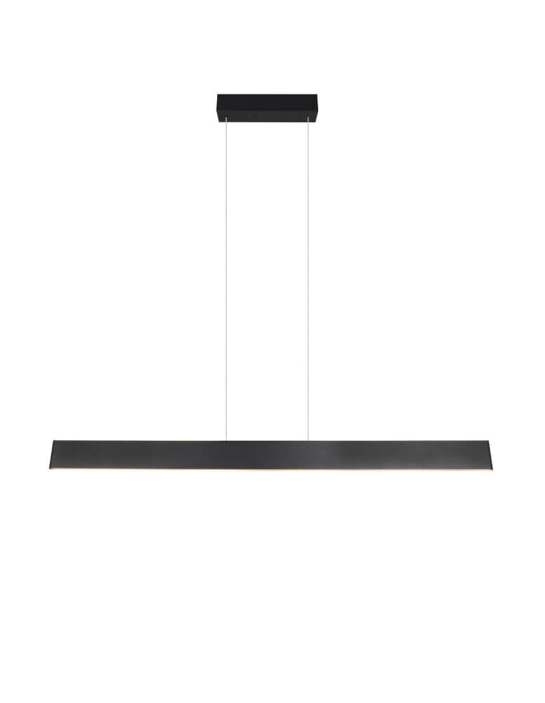 Led kantoor hanglamp Galway 150cm - zwart Trio 4017807616668