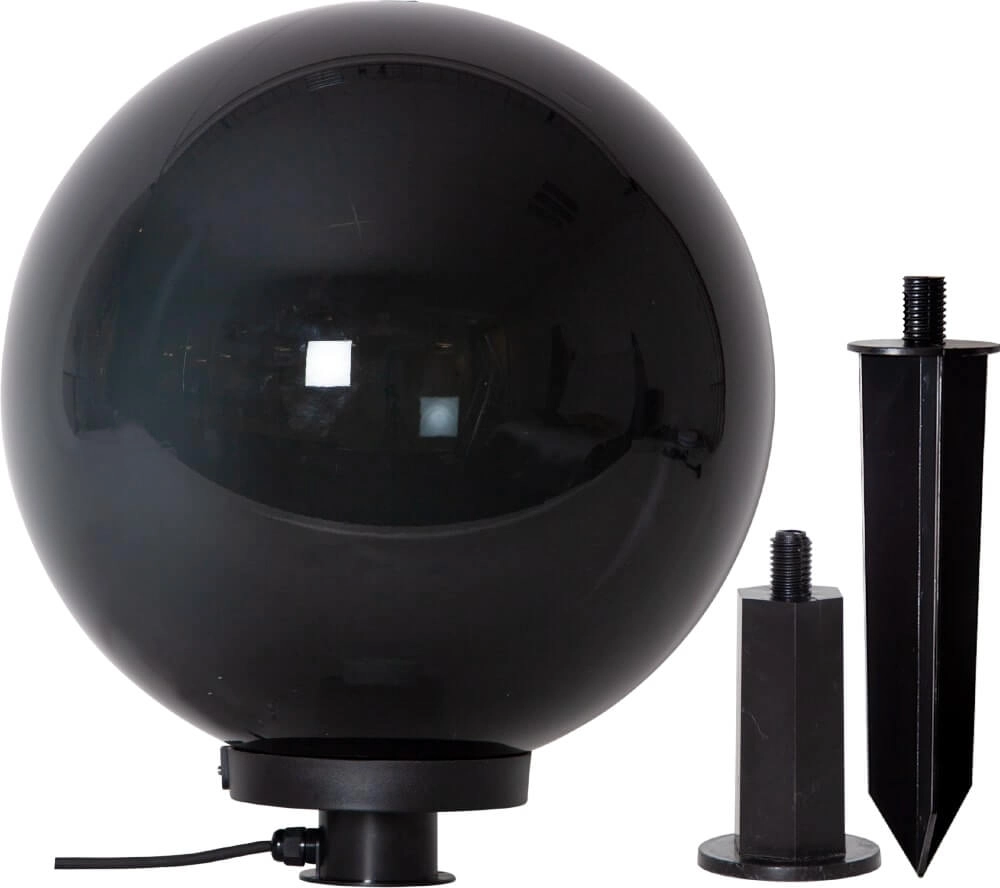 Bollamp met spike Monterollo Smoke Ø 40cm