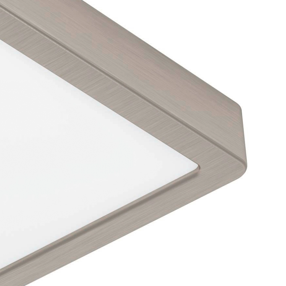 RVS plafonnière Fueva 5 21 bij 21cm Eglo 9008606244935