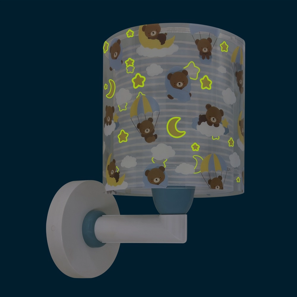 Kinderkamer wandlamp Baby Teddy blauw Dalber 8420406002194