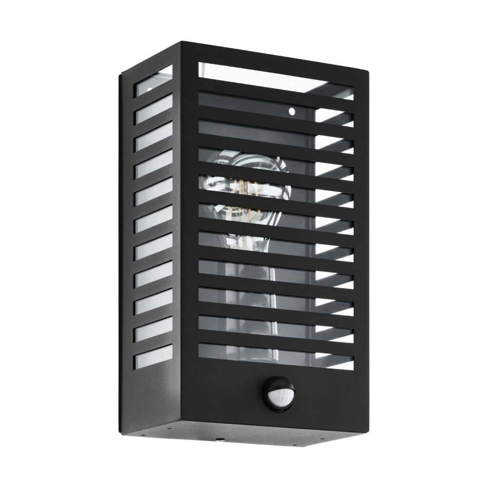 Zwarte buitenlamp Alamonte 3 met sensor