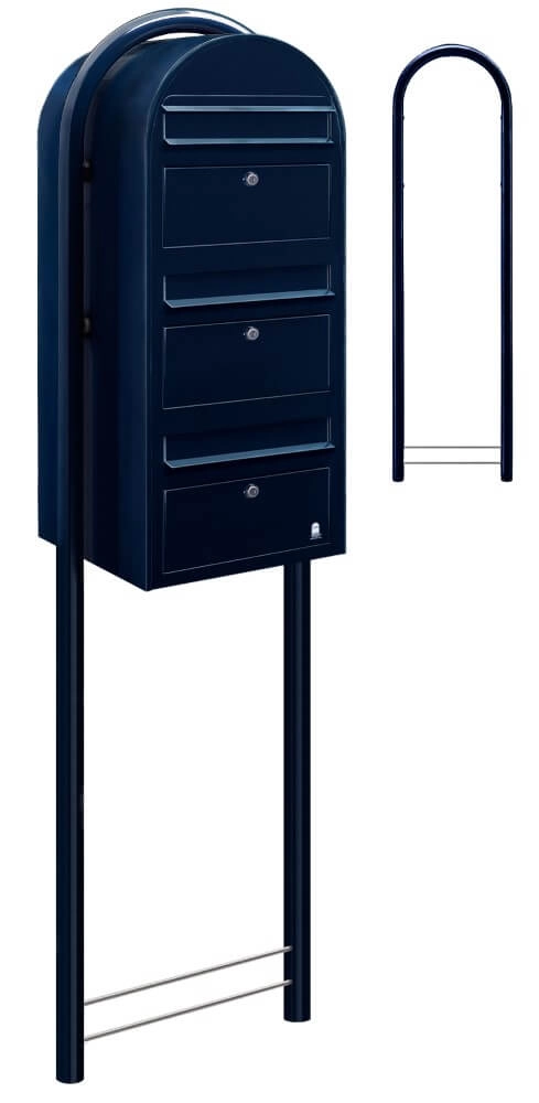 Brievenbus Trio 5004 Zwartblauw Bobi 6417237015297
