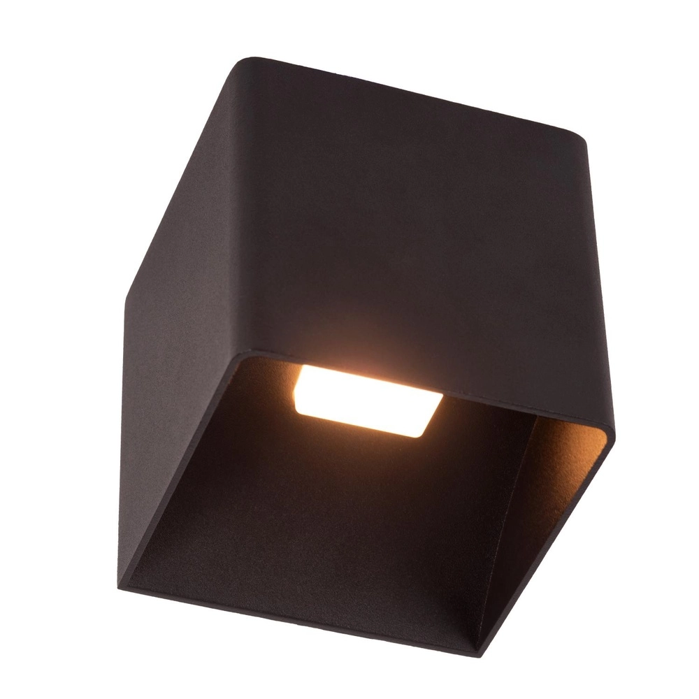 Oplaadbare wandlamp Vertigo magnetisch zwart Lucide 5411212272386