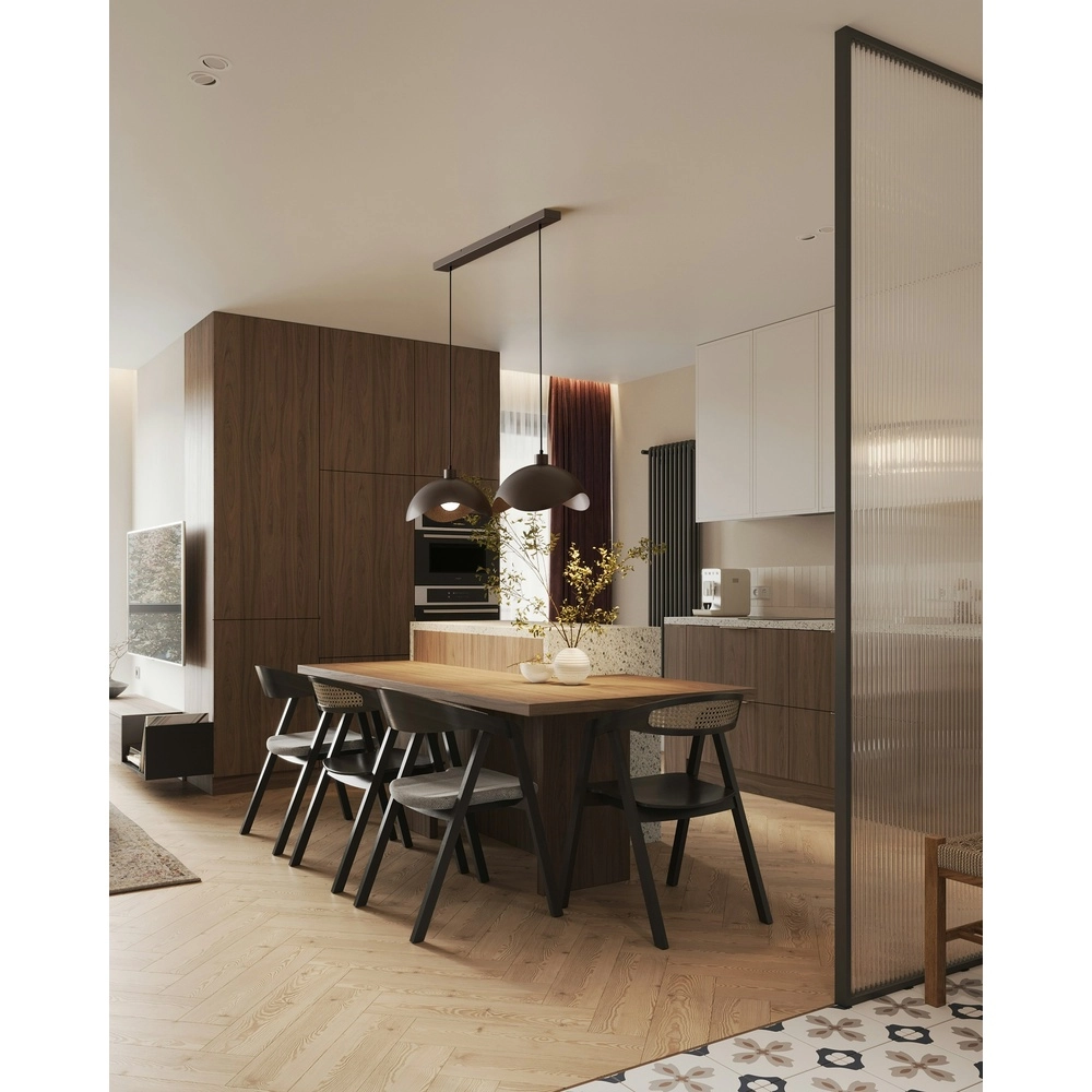 Kantoor hanglamp Volta 2x Ø40cm - cacao Masterlight 8718121395647