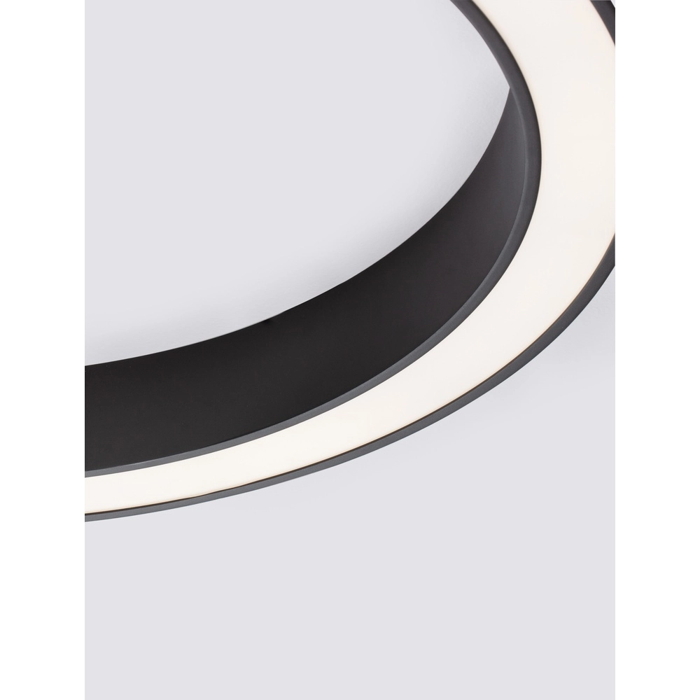 Plafondlamp Morbido zwart Ø 80cm Lyora 5212017438614