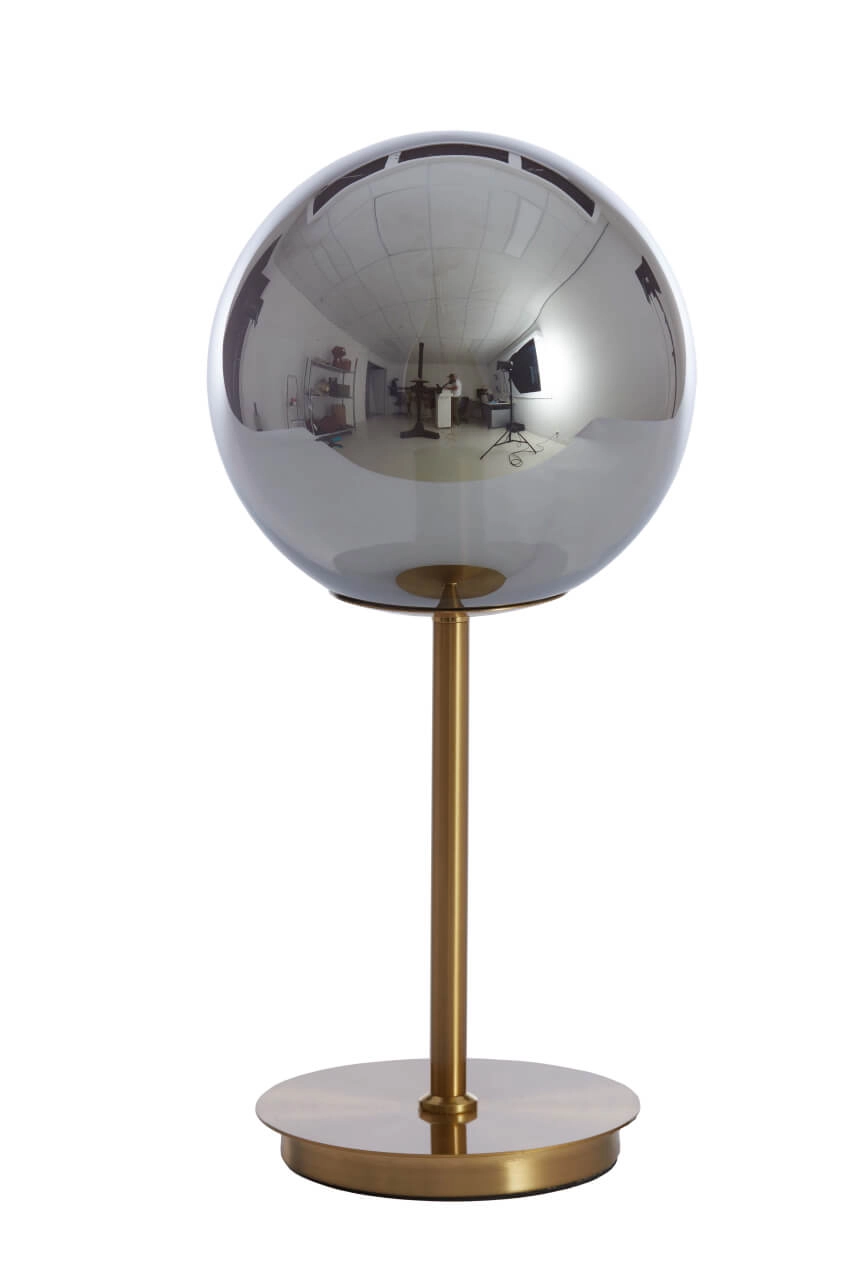 Design tafellamp Medina smoke glas Light & Living 8717807696924