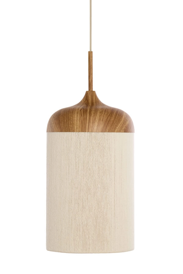 Hanglamp Dania lichte hout print Ø 22cm Light & Living 8717807743352