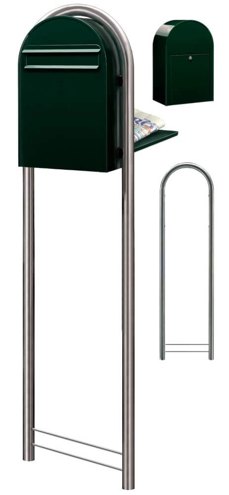 Brievenbus Classic B 6064 Zwartgroen Bobi 6417237006301