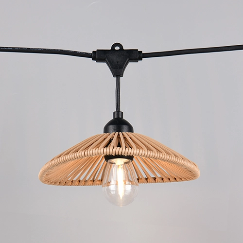 Lichtslinger Chain zwart met bruin 600cm Trio 4017807697612