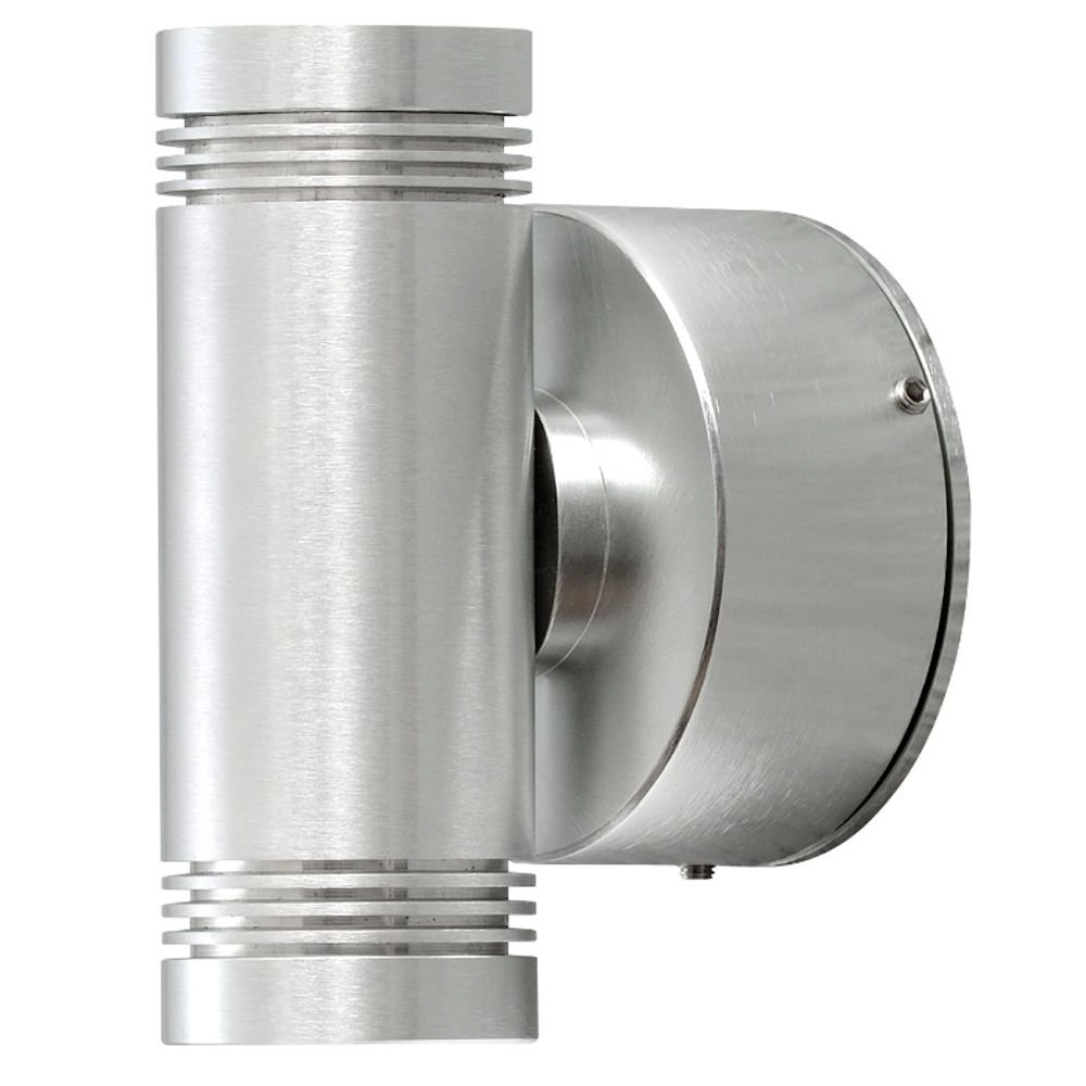 Led wandspot Monza 2x1w - 3000K 12,5cm metaalgrijs Led wandspot Monza 2x1w - 3000K 12,5cm metaalgrijs