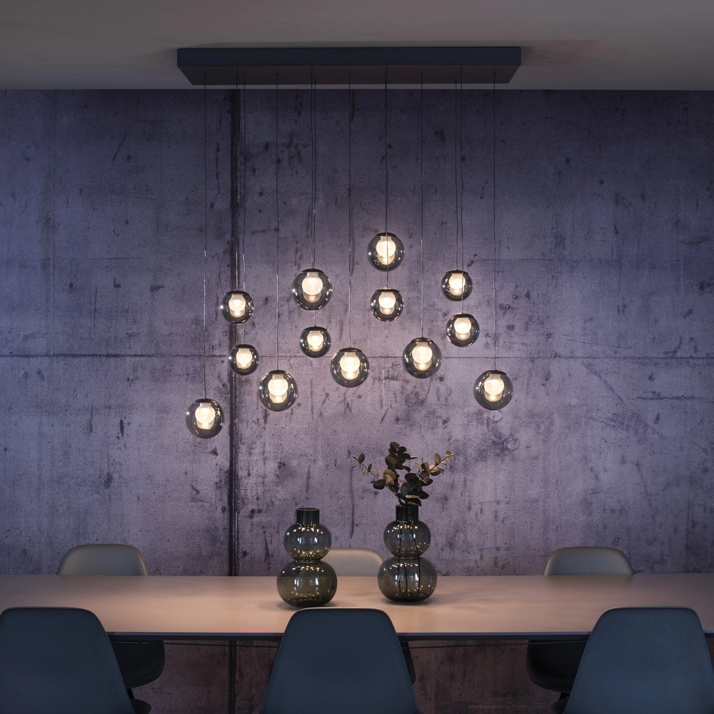 13-lichts hanglamp Pure Popup mystic grey Paul Neuhaus 4012248398302