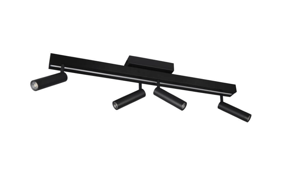 4-lichts led spot Zeno zwart Trio 4017807622904
