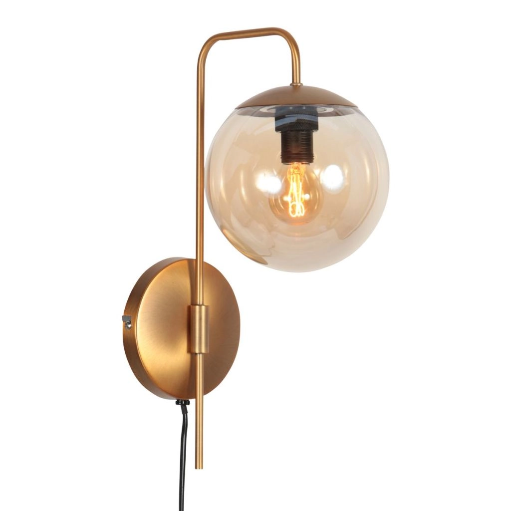 Wandlamp Bollique brons