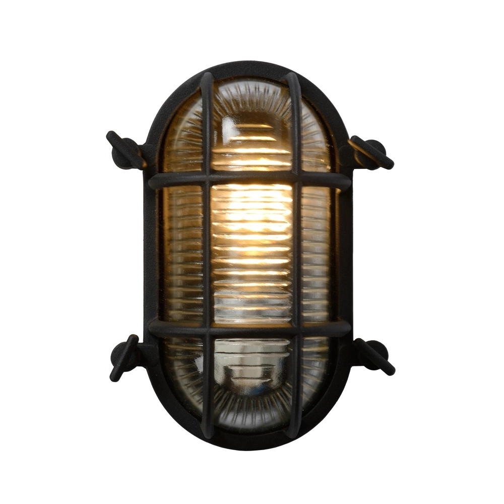 Bullseye wandlamp Dudley IP54 zwart Lucide 5411212114891