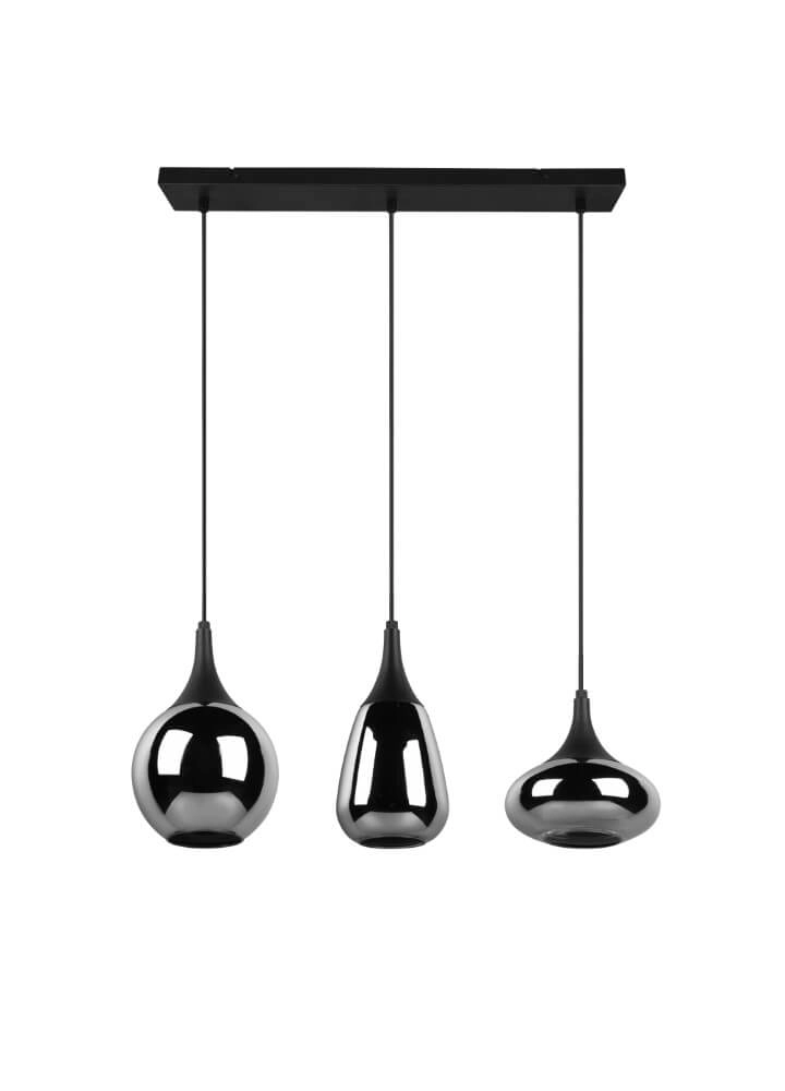 3-lichts hanglamp Lumina met smoke glas Trio 4017807542271