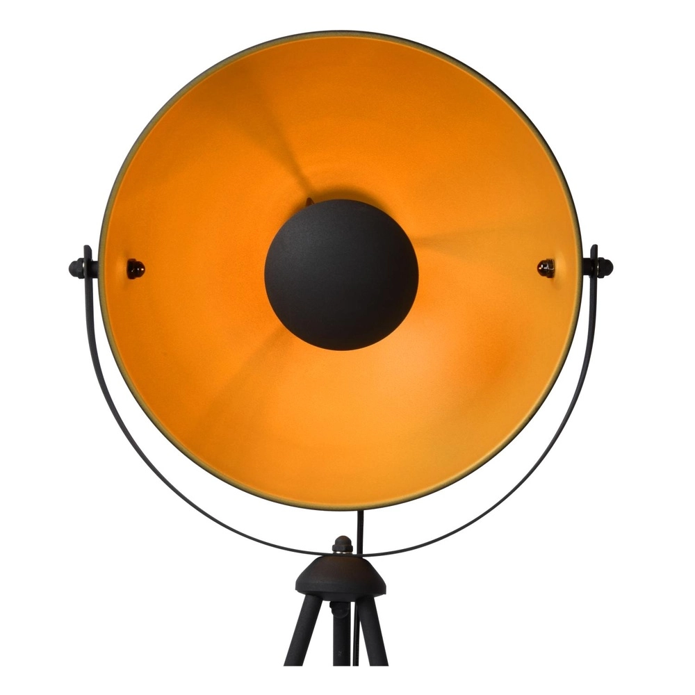 Industriële vloerlamp Alvaro zwart Lucide 5411212051202