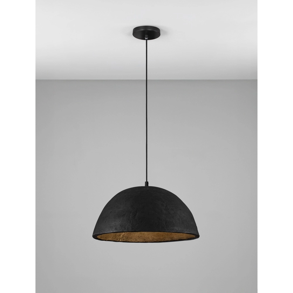 Zwarte hanglamp Talcum Ø 42cm