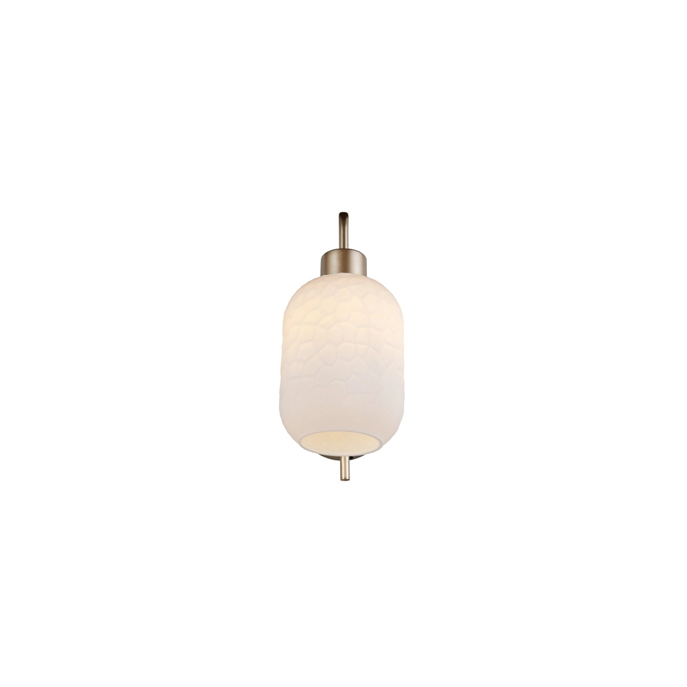 Wandlamp Emelie goud met wit glas Trio 4017807724349