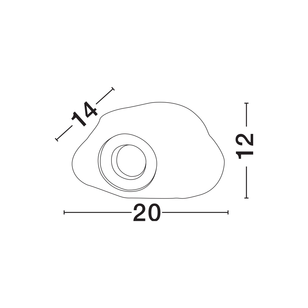 Spot Petra in gray stone Lyora 5212017469083