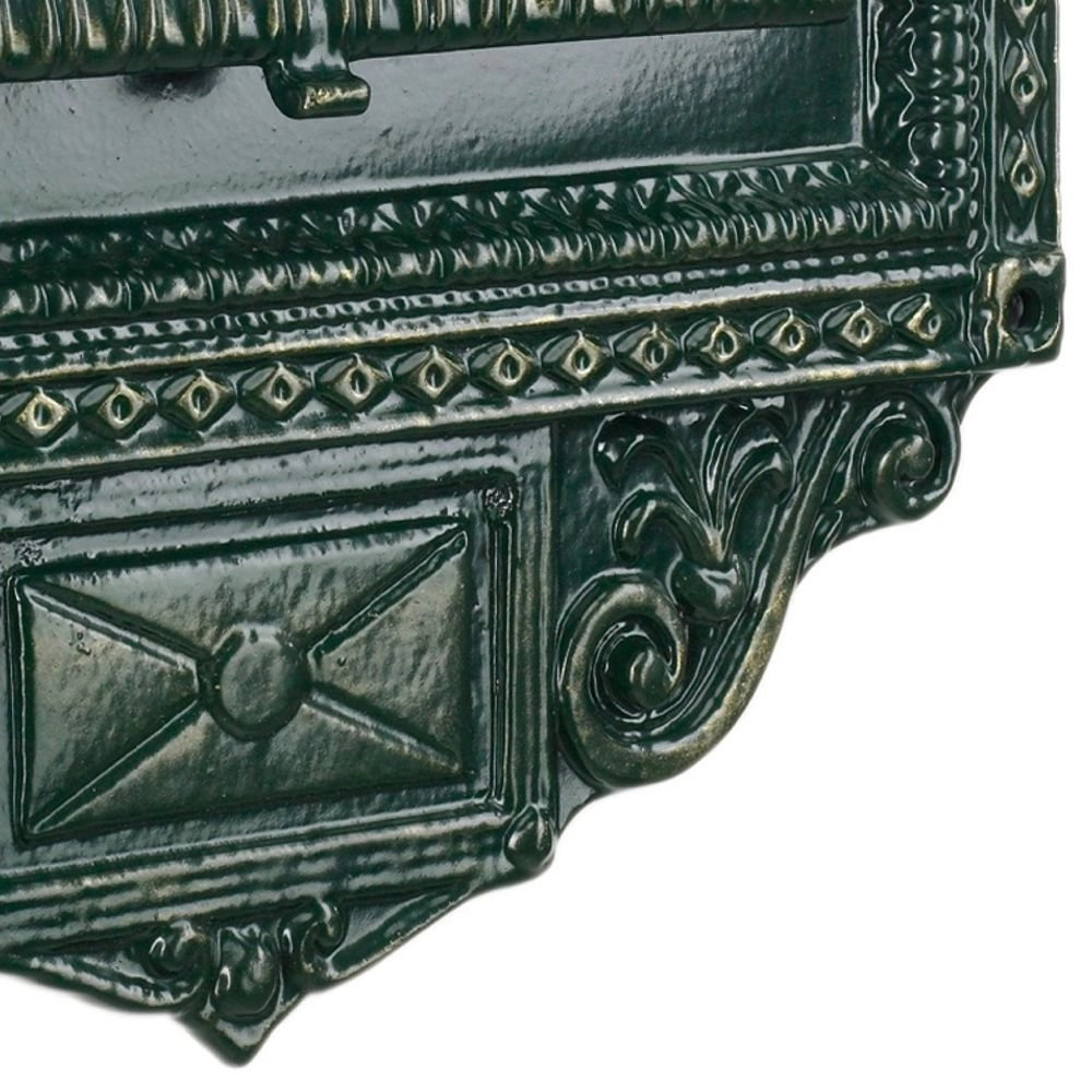 Nostalgische brievenbus Postplate B3 muurplaat - zwart KS Verlichting 8714732170345