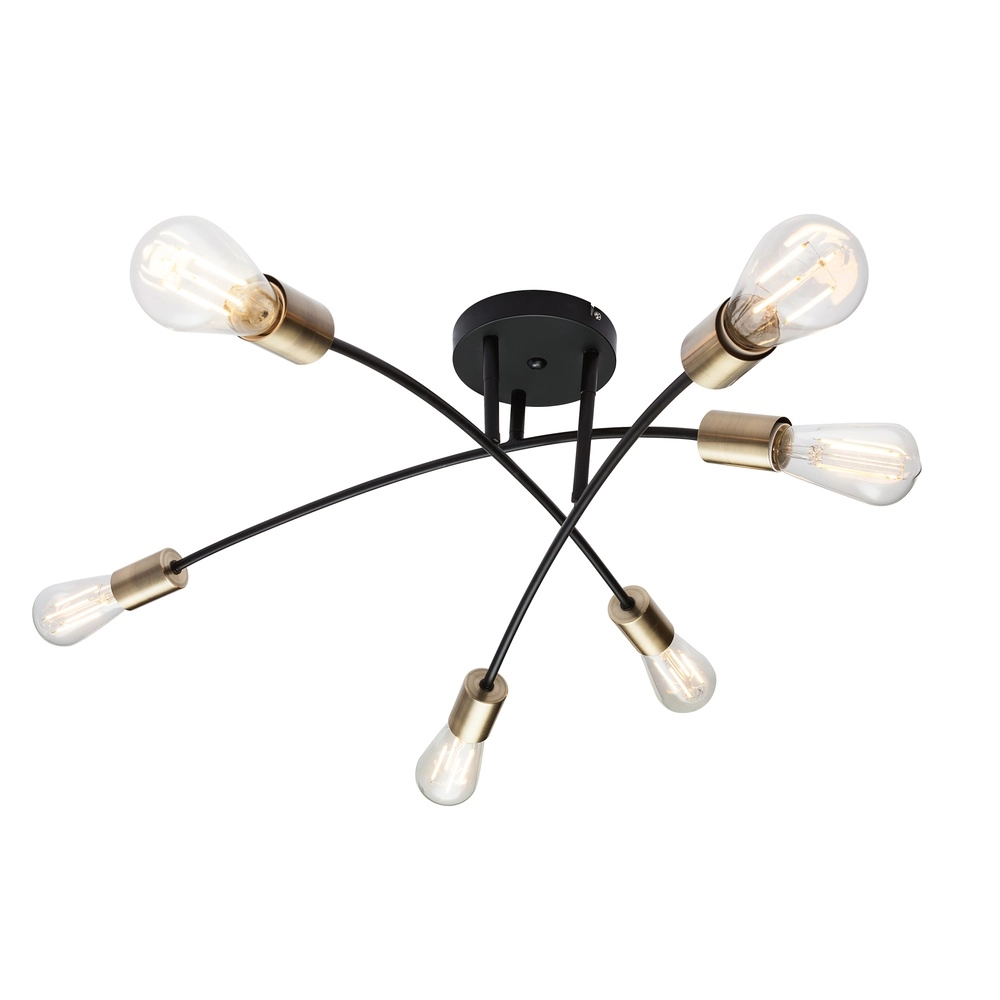 Plafondlamp Sarini zwart Globo 9007371377688
