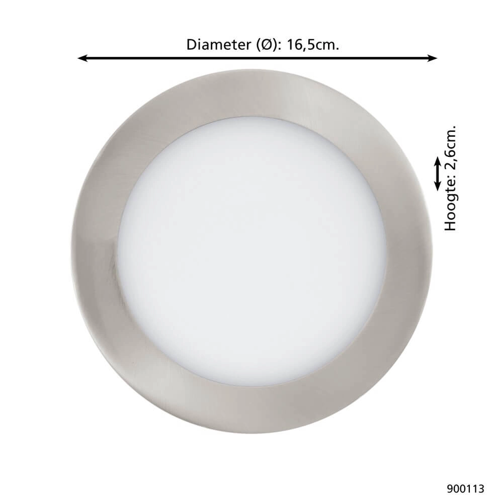 Plafonnière Zigbee Fueva-Z Ø 16,5cm RVS Eglo 9008606225682