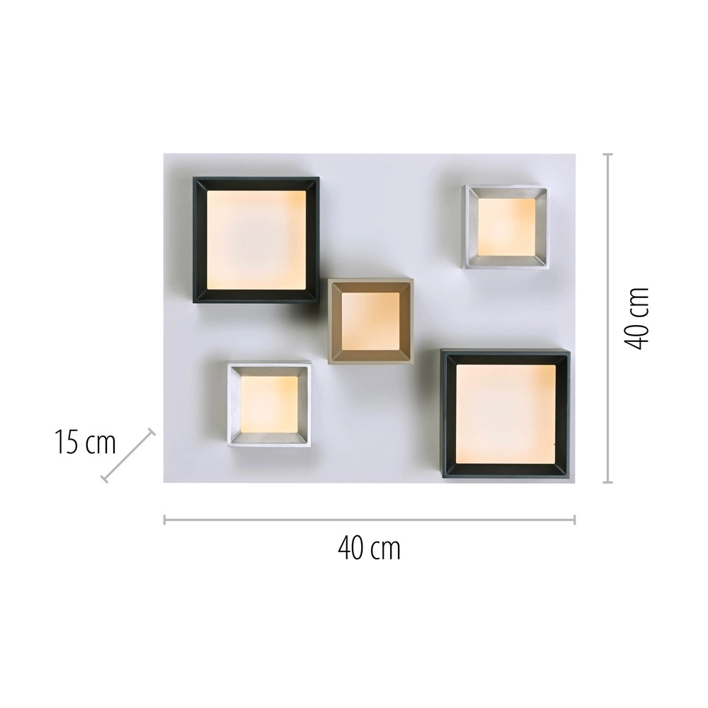 Led plafondlamp Pure Manhattan 5-lichts Paul Neuhaus 4012248396889