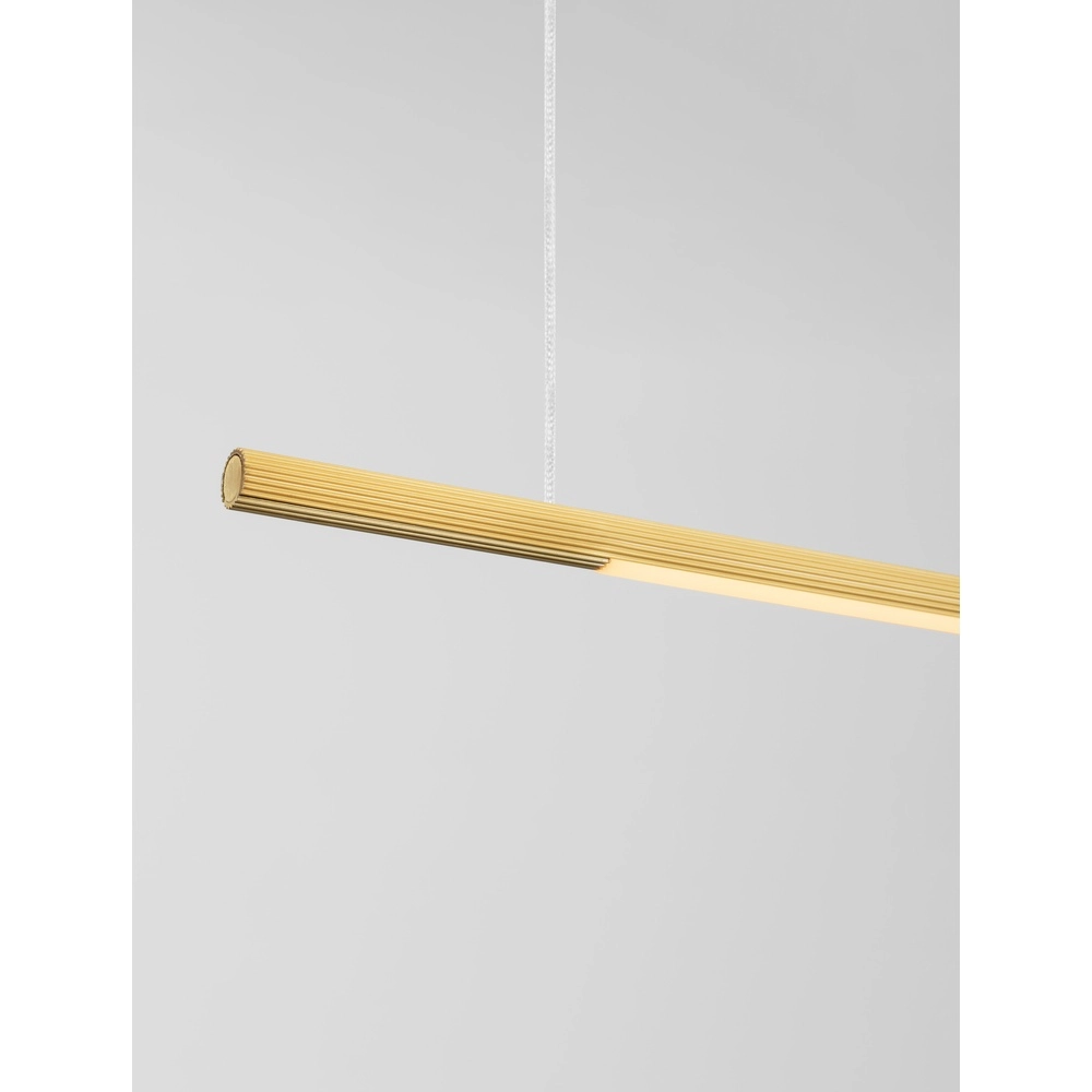 Strakke hanglamp Brillia goud 120cm Lyora 5212017473783