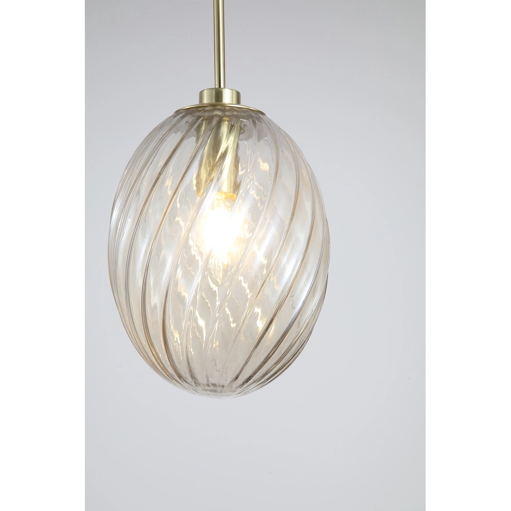 Hanglamp Whirl champagne glas Searchlight 5053423299518