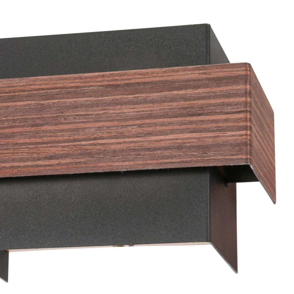 Wandlamp Muro zwart met hout M Steinhauer 8712746177756
