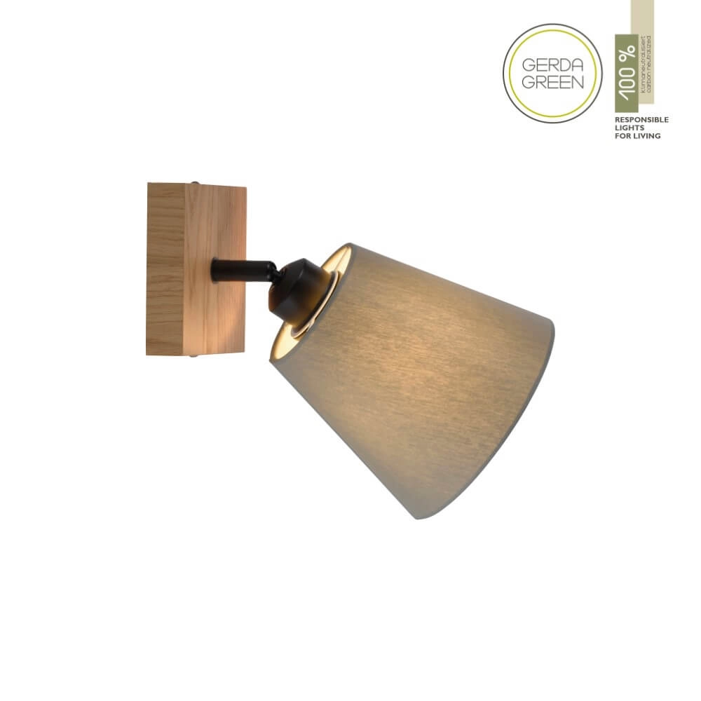 Wandlamp Green Michel hout Just Light 4043689994891