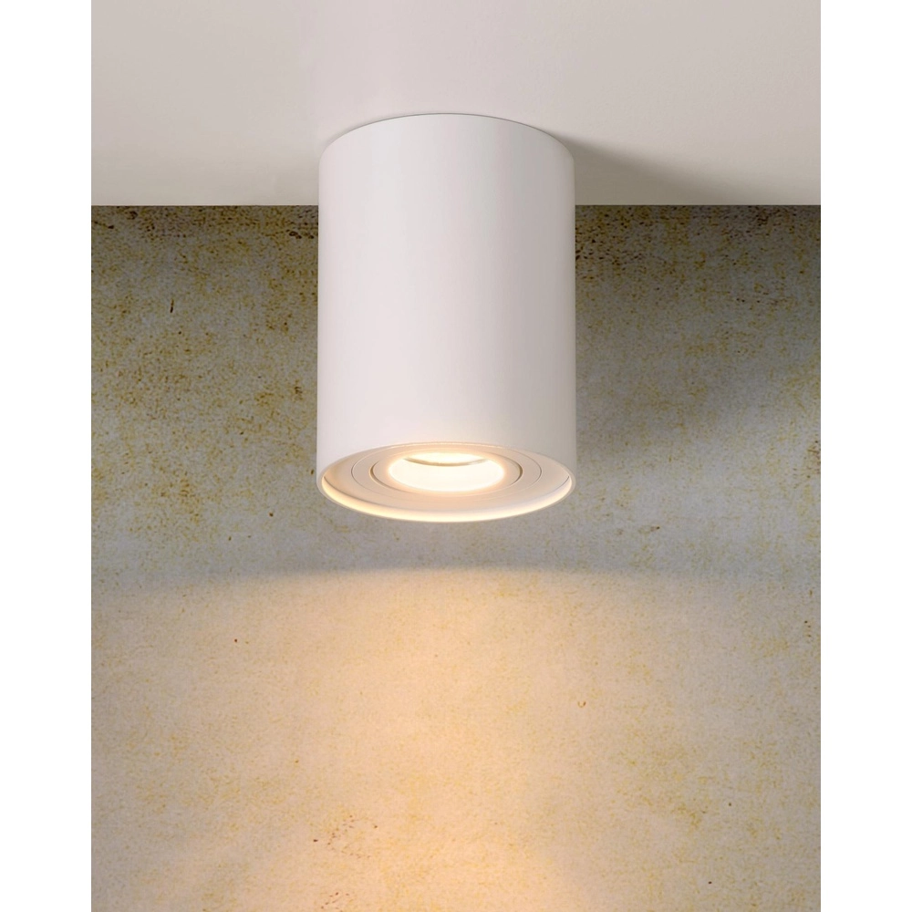 Opbouw plafondspot Tube wit Ø 9,6cm