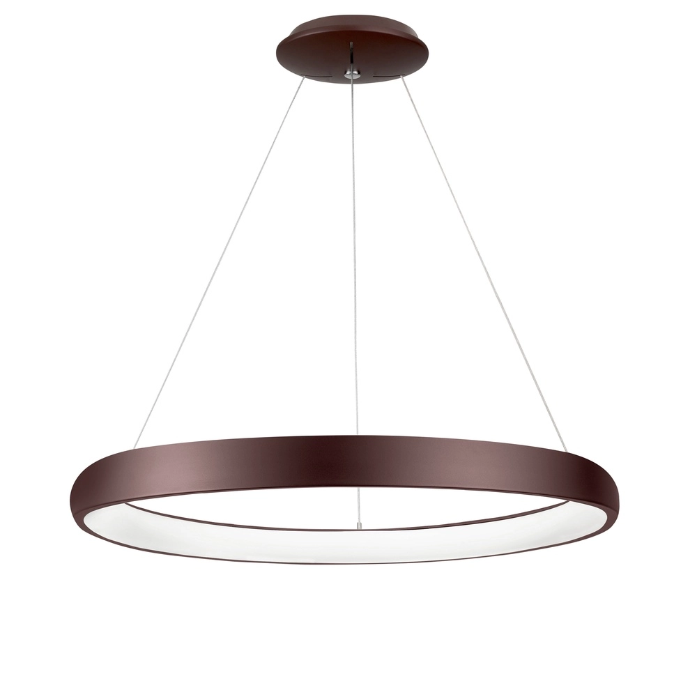 Design hanglamp Albi koffie bruin Ø 81cm Lyora 5212017414892