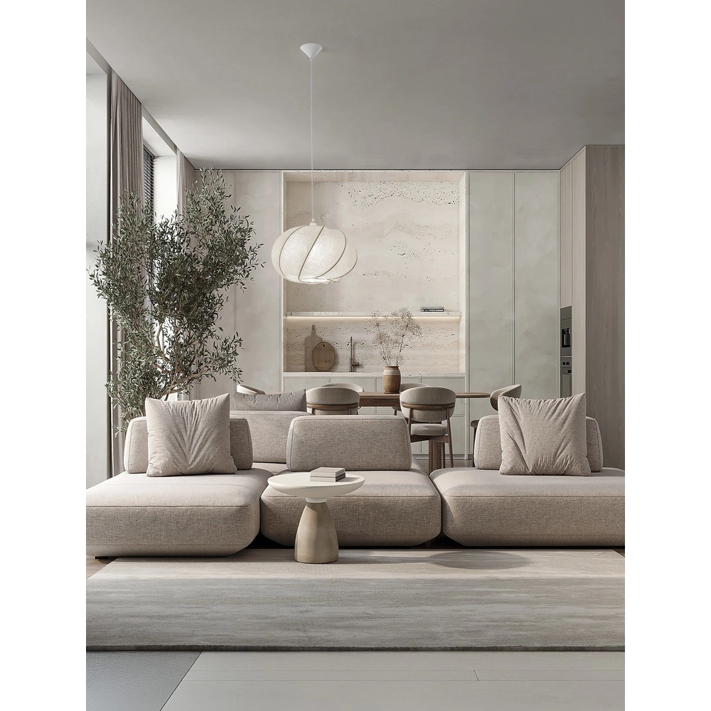 Hanglamp Bora wit Ø 45cm Lyora 5212017477453