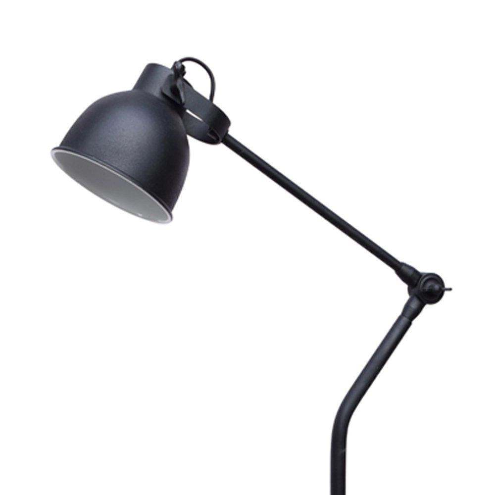 Stoere landelijke leeslamp Industrial 140cm vintage zwart Urban Interiors 8719325005653