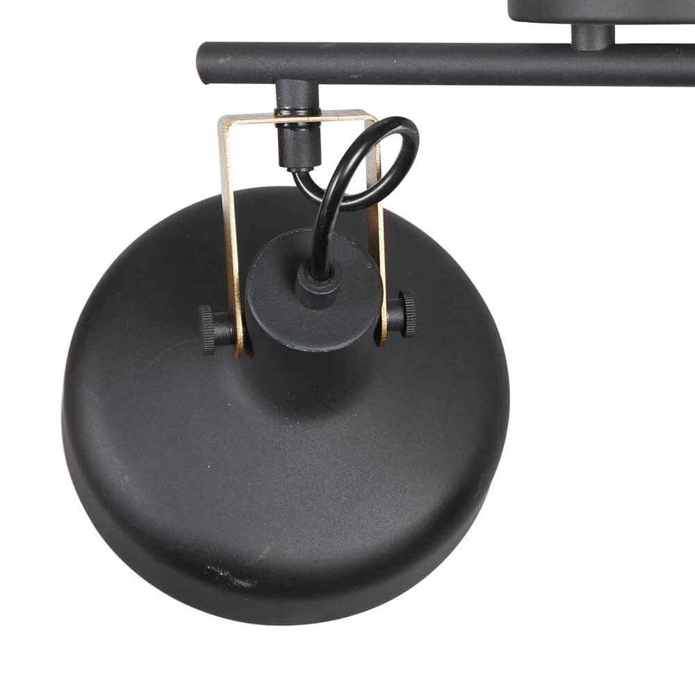 Plafondlamp Prato zwart met goud 2-lichts Steinhauer 8712746176384