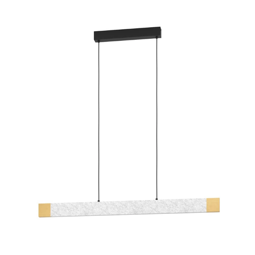 Hanglamp Vallelado grijs met hout Hanglamp Vallelado grijs met hout
