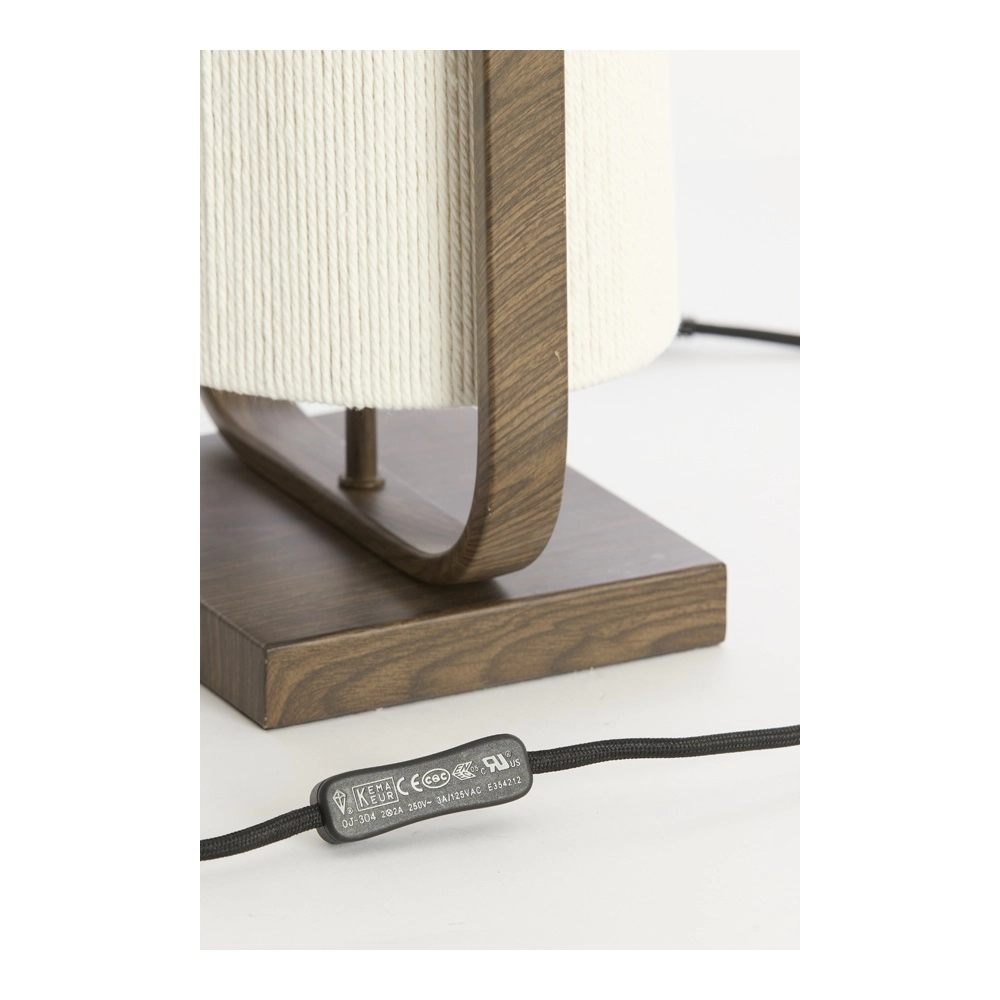 Tafellamp Lecce 22,5cm donker Light & Living 8717807837518