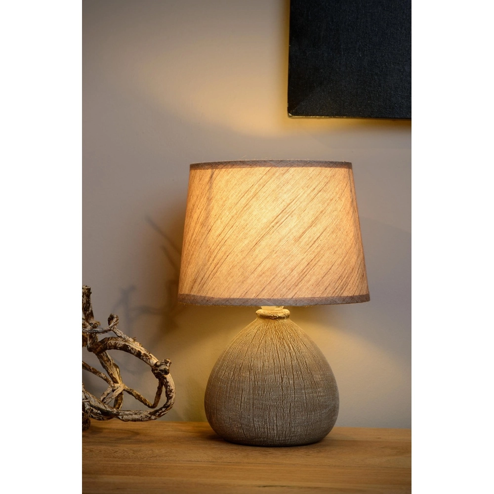 Schemerlamp Ramzi bruin Lucide 5411212470188