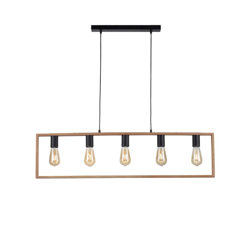 Landelijke hanglamp Franky 5-lichts Just Light 4043689966447